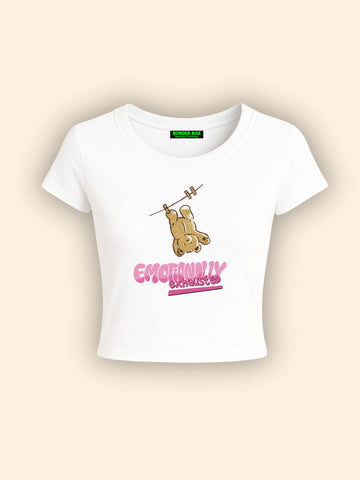 Emotionally Exhausted  It Girl Baby tee for Women