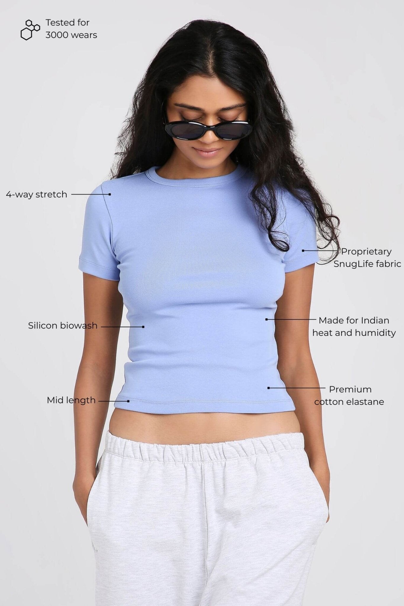 Everyday Tee in Ocean Pop