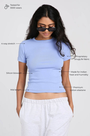 Everyday Tee in Ocean Pop