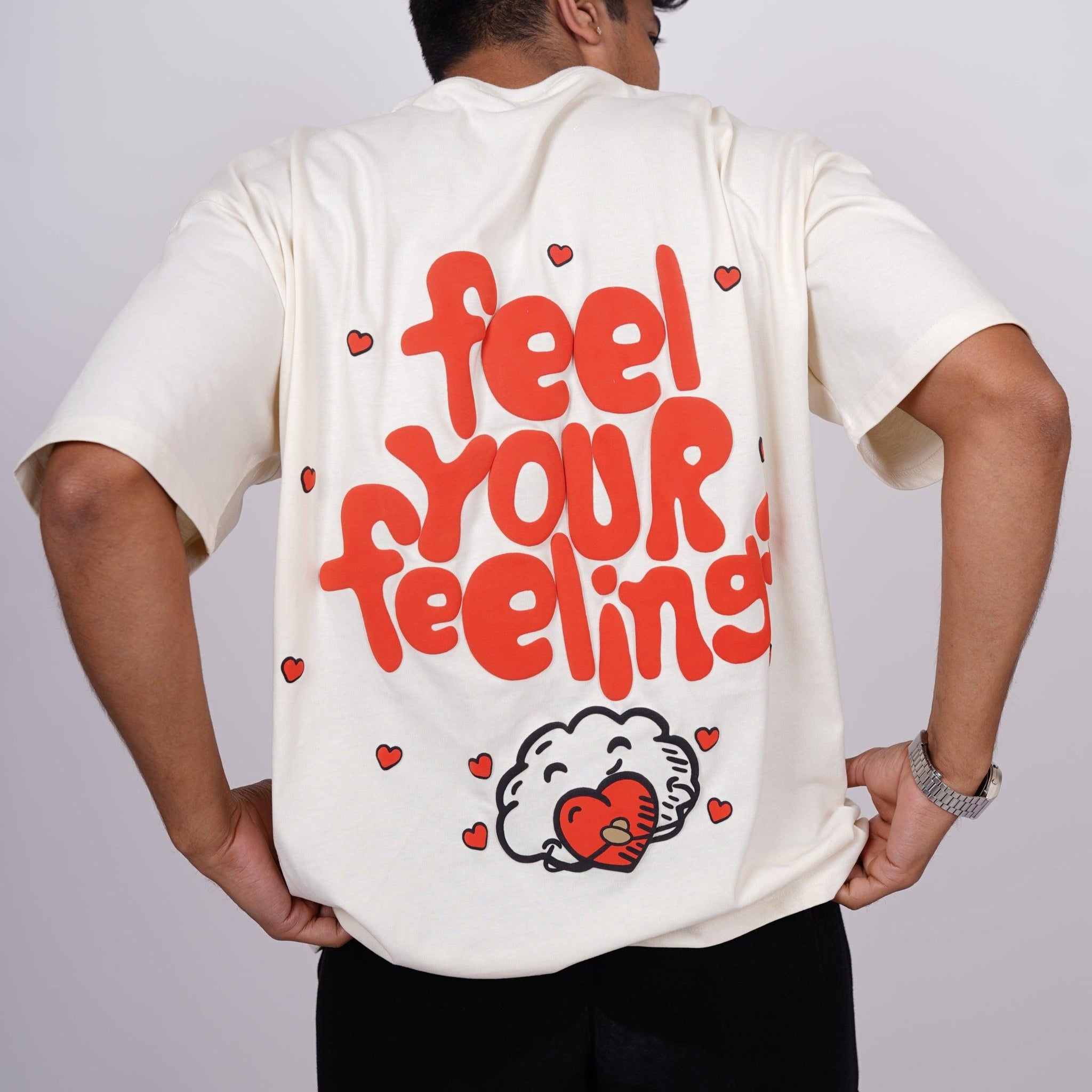 Feel Your Feelings Drop:Sleeved Tee   For Men