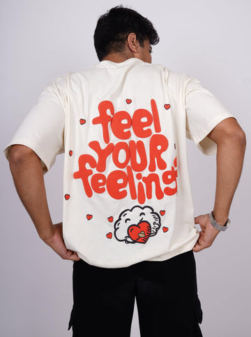 Feel Your Feelings Drop:Sleeved Tee   For Men