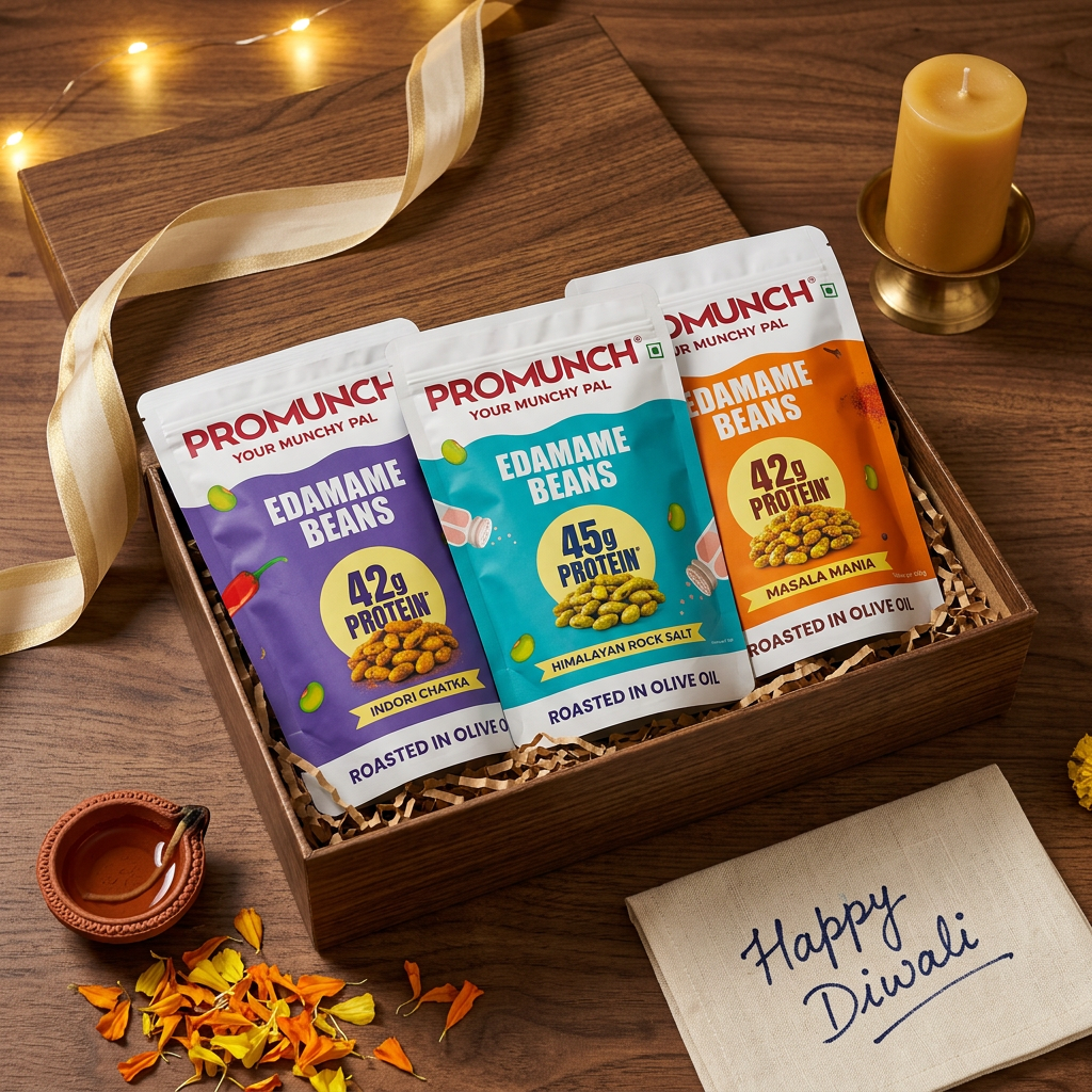 Himalayan Rock Salt Edamame Beans | Protein Snacks | PROMUNCH