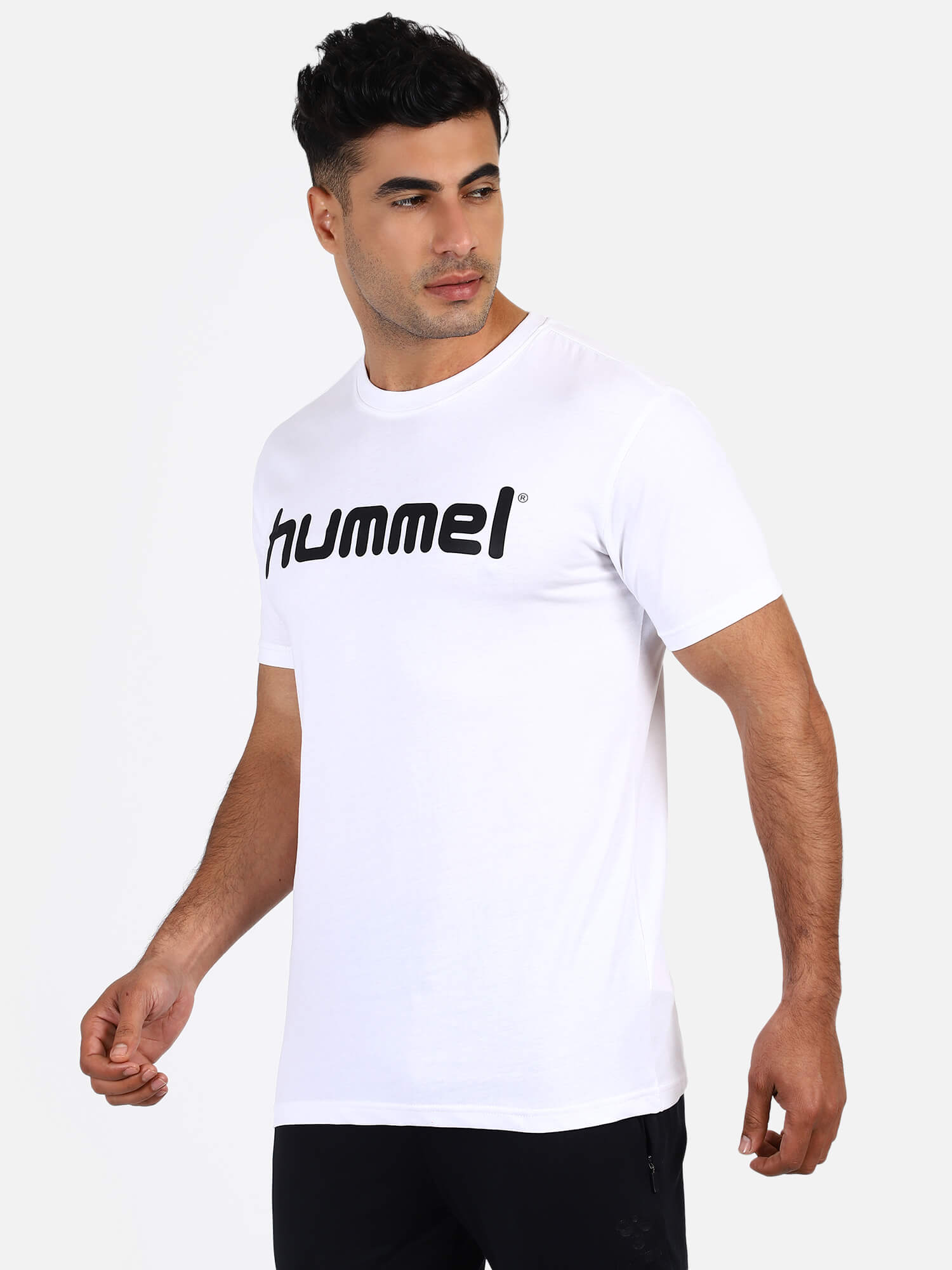 Go Cotton Logo White T-Shirts for Men