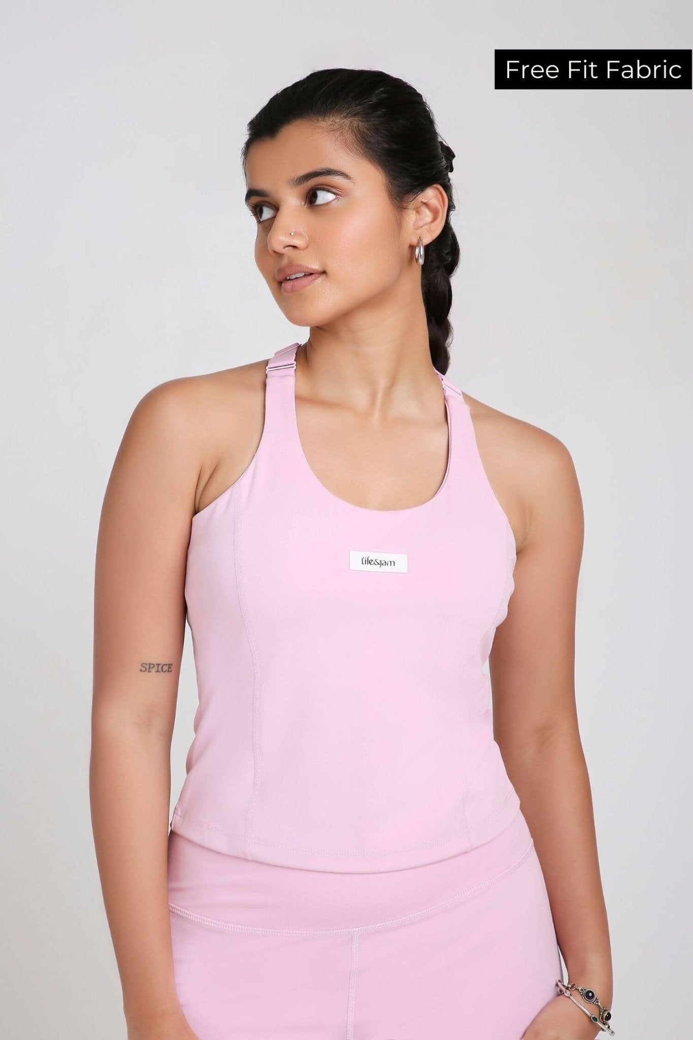 Good Girl Code Longline Sports Bra in Cotton Candy