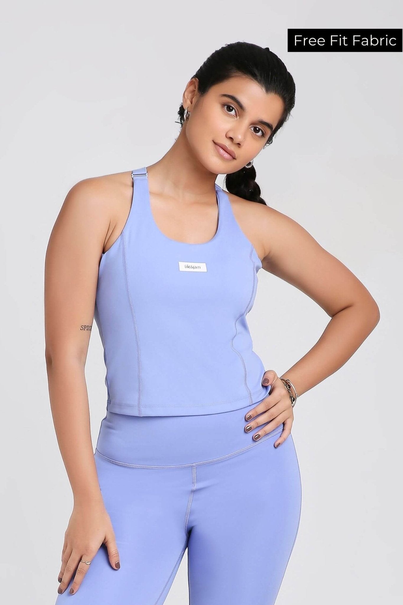 Good Girl Code Longline Sports Bra in Ocean Pop