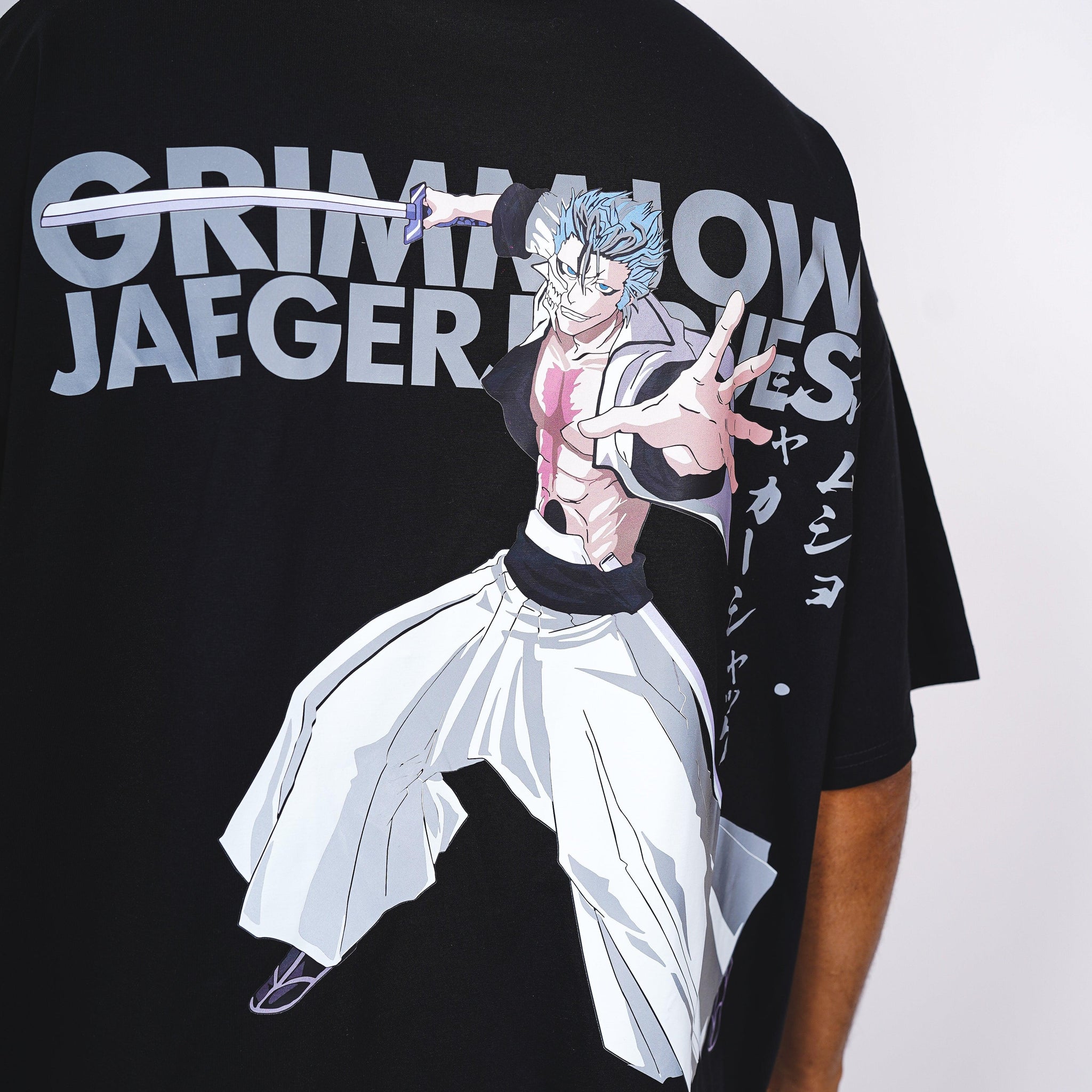 Grimmjow Jaegerjaques (Reflective) : Bleach Drop:Sleeved  Tee For Men and Women