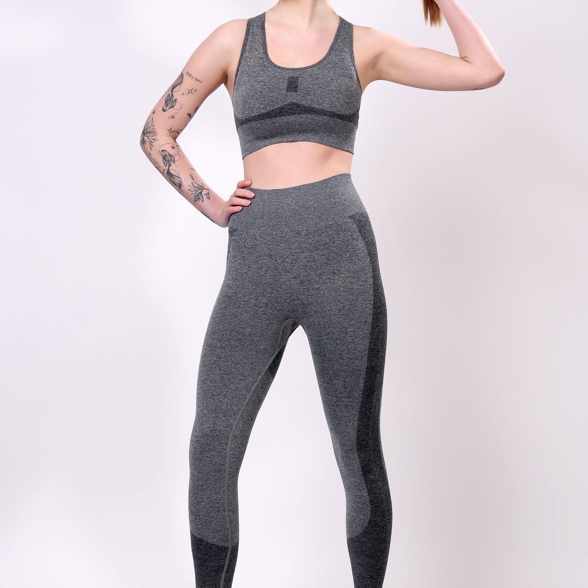 Elevé Seamless Set - Heather Grey