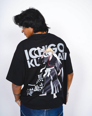 Ichigo Kurosaki (Reflective) : Bleach Drop:Sleeved  Tee For Men and Women