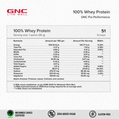 100% Whey Protein 4 lbs - Cookies & Cream