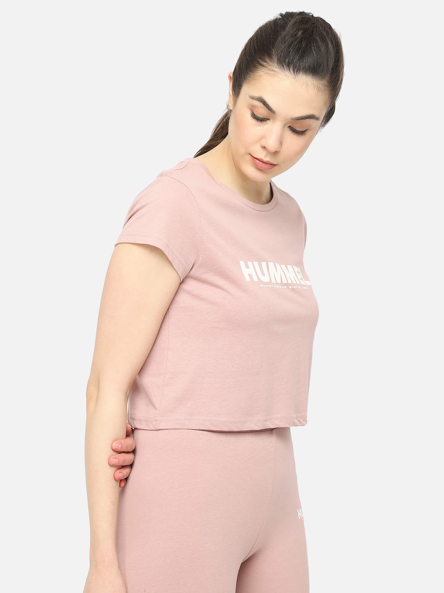 Legacy Cropped Pink T-Shirt for Women
