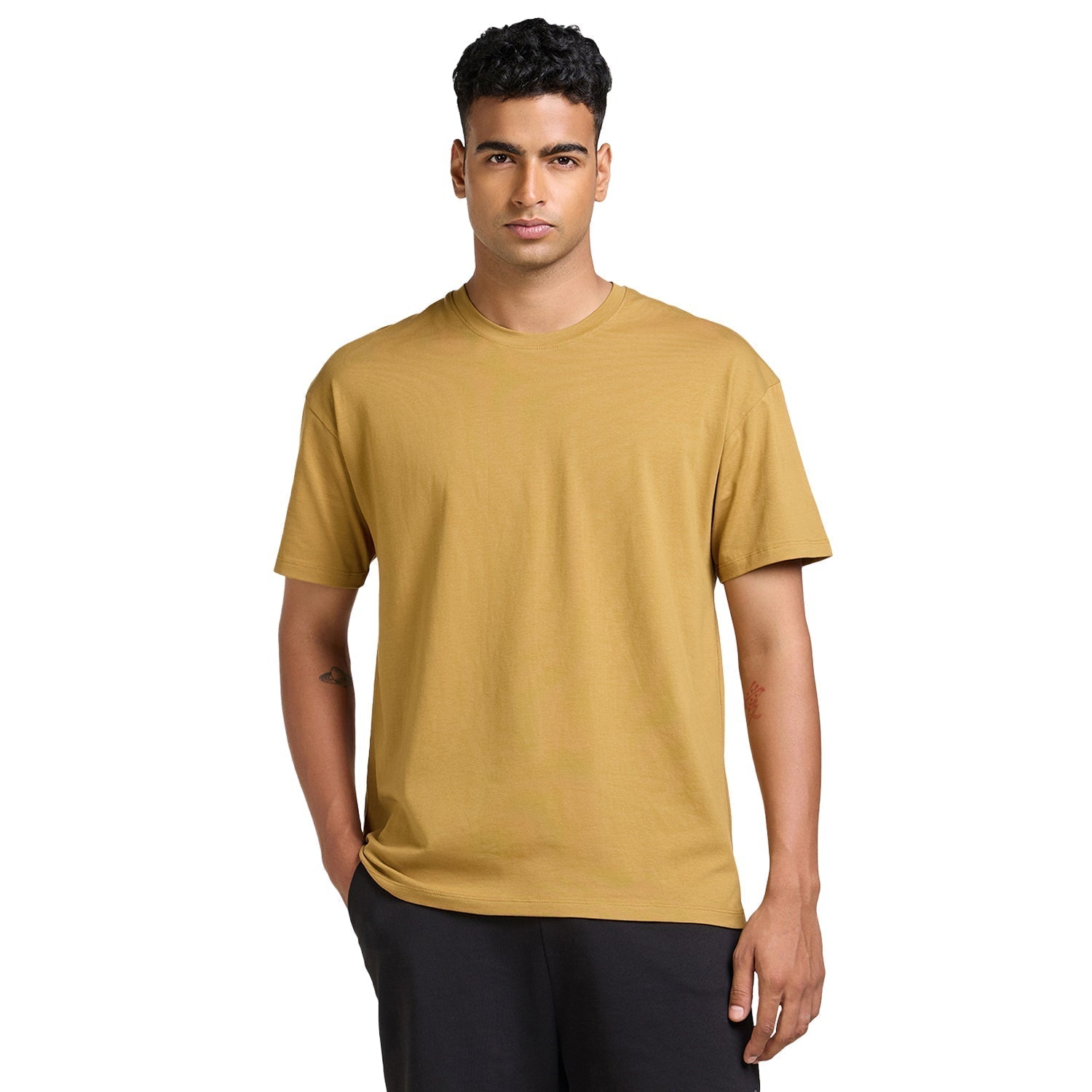Mens Oversized T-Shirt - Brown