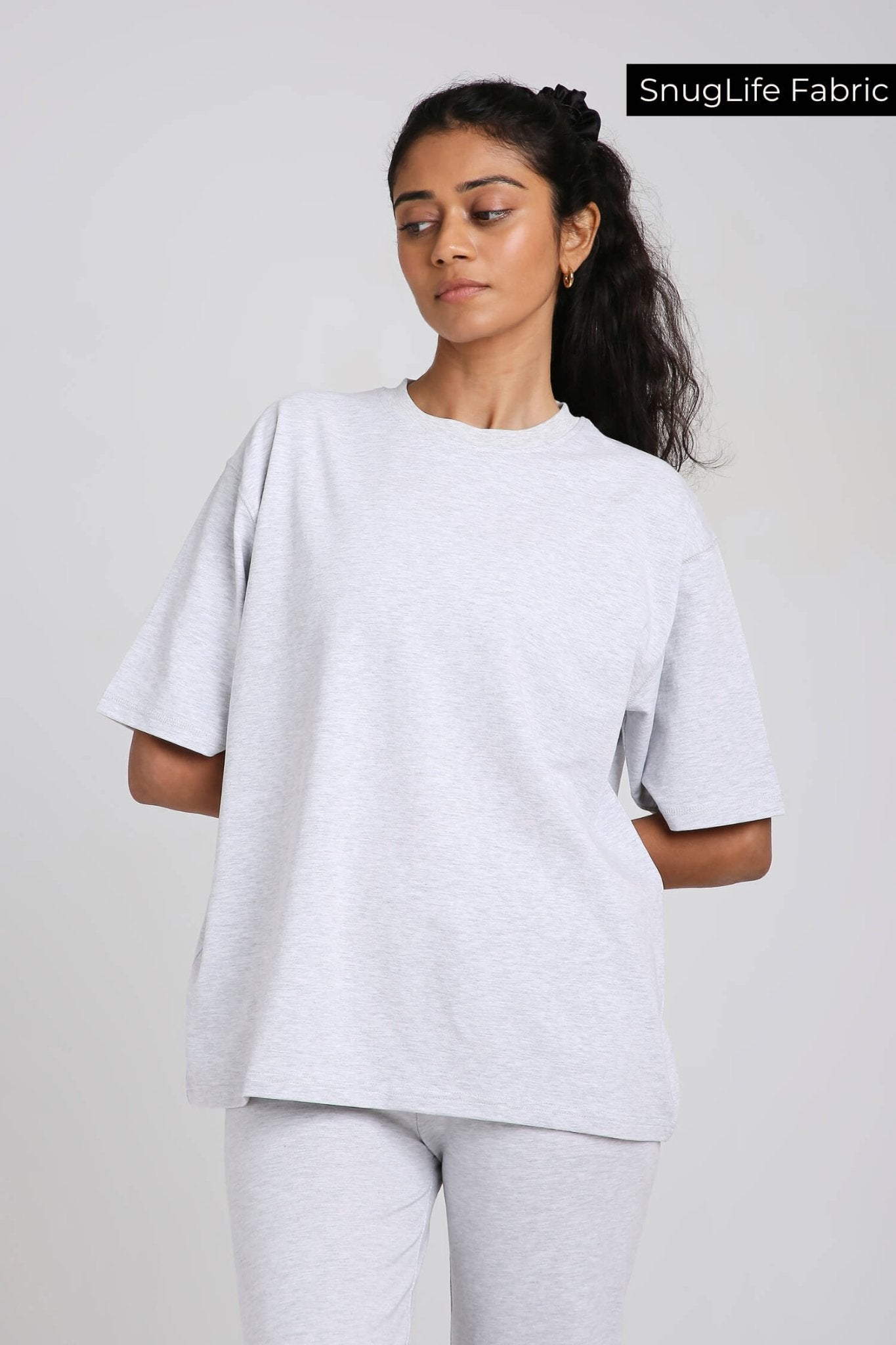 Oversized Tee in Greystone