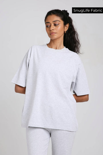 Oversized Tee in Greystone