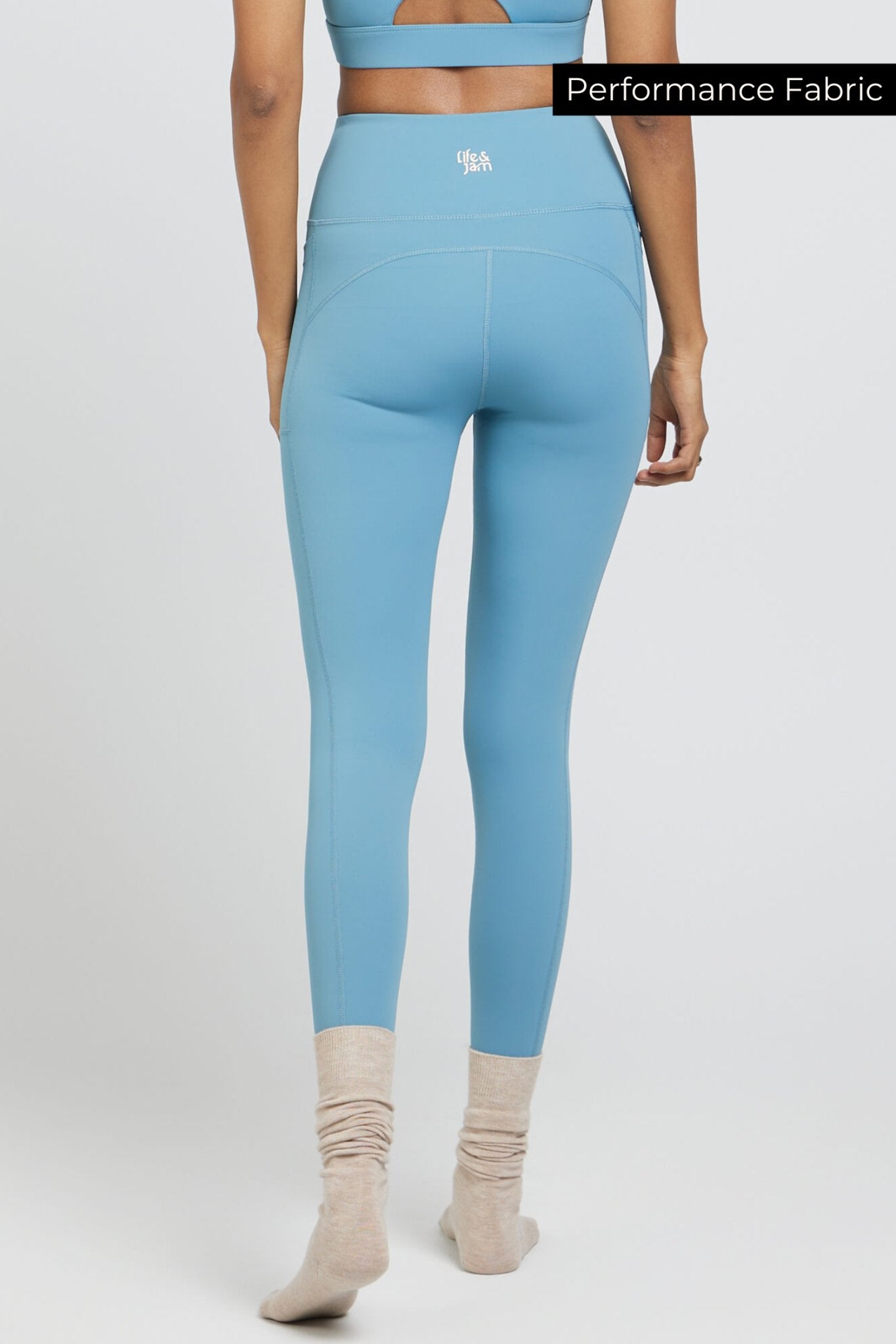 Performance Leggings in Navigator Blue