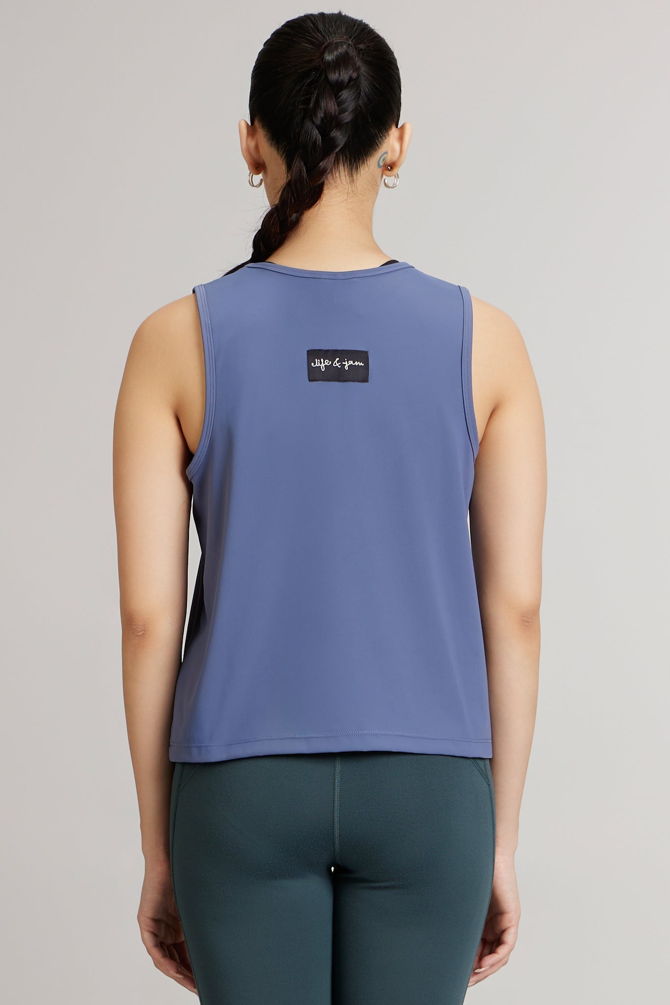 Buttery Quick-Dry Tank In Ash Blue