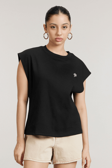 ☂️ Rainy Day Box Tank in True Black