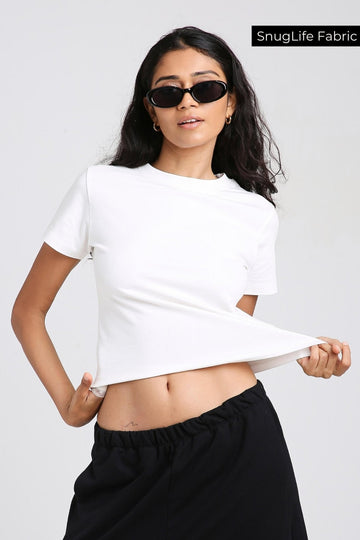 Relaxed Tee in Snow White