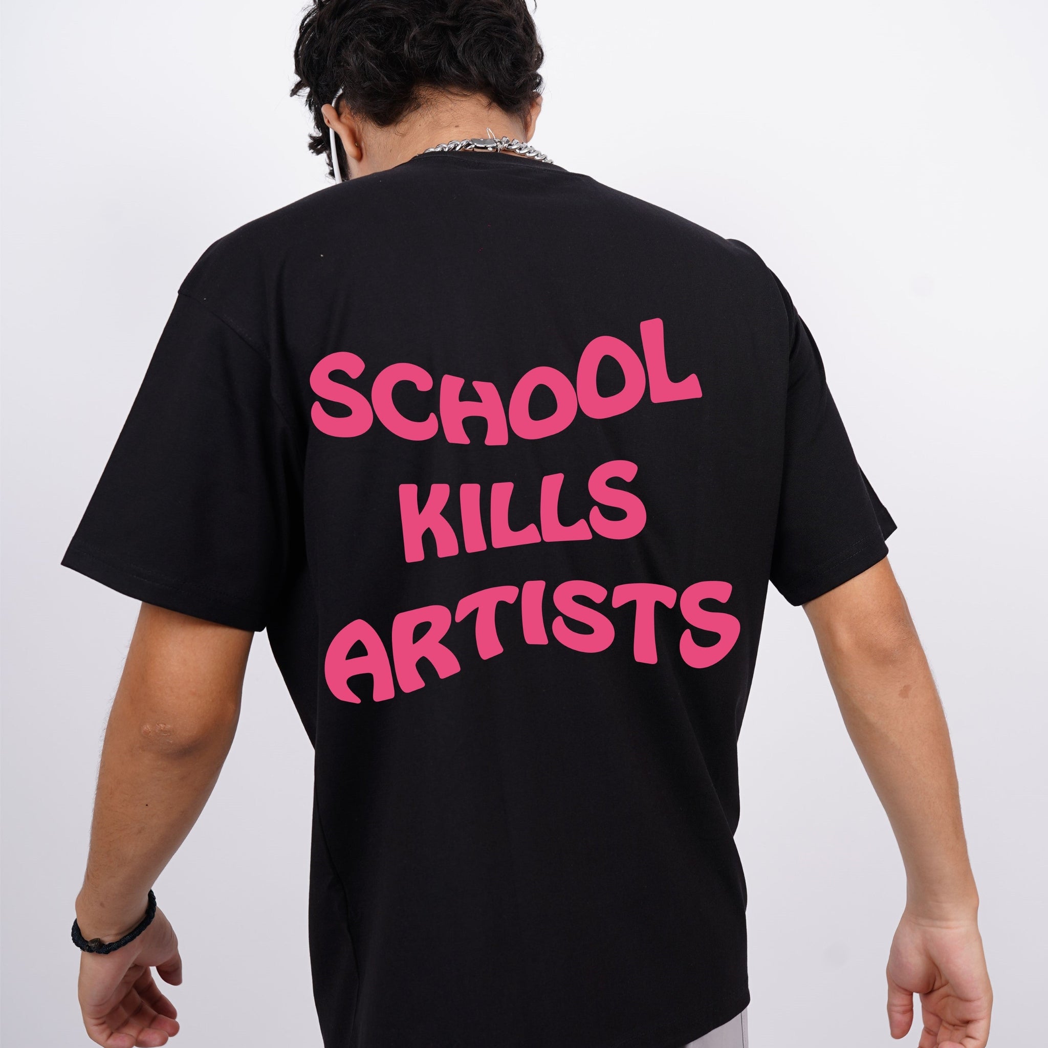 School Kills Artists (Glow In Dark) : Regular  Tee For Men and Women