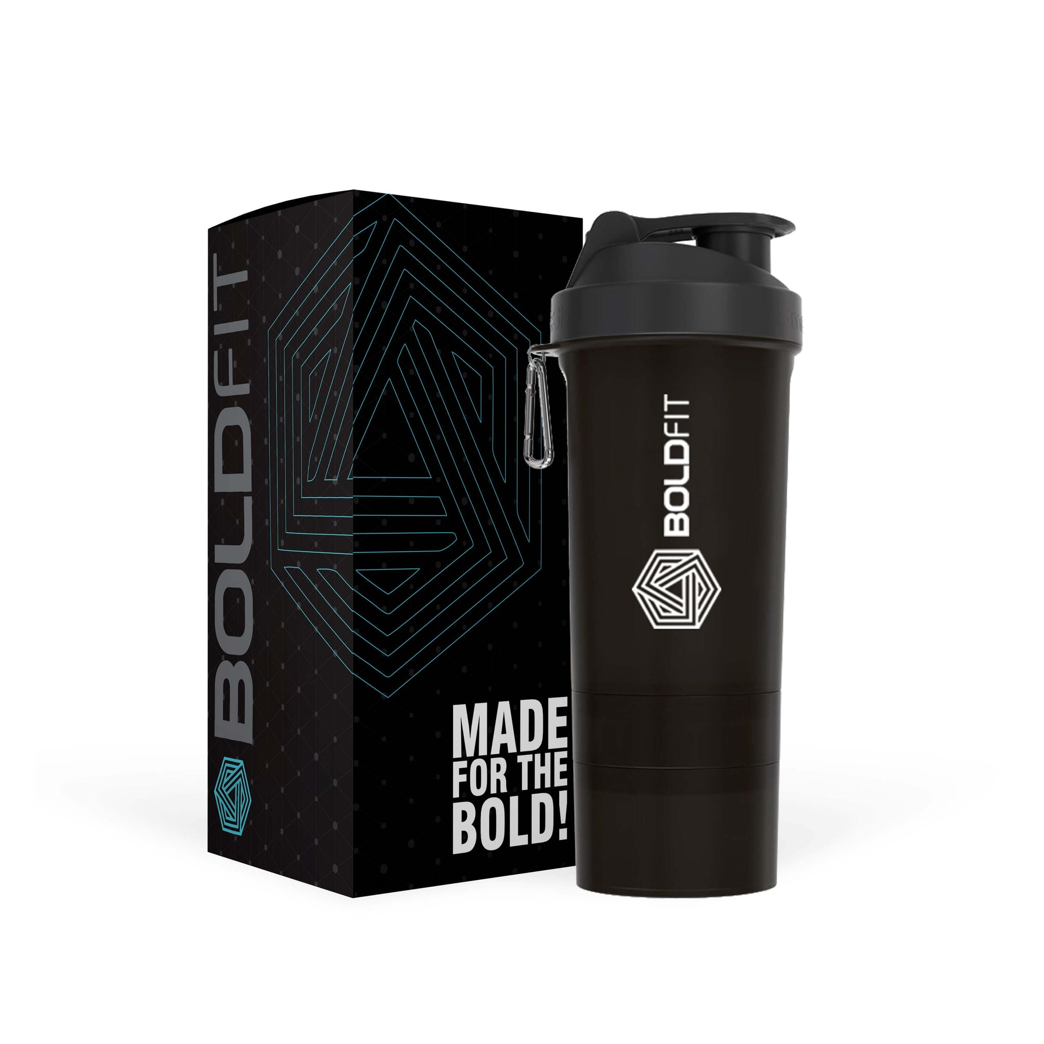 Gym Smart Shaker Bottle 500ml with Extra Compartment
