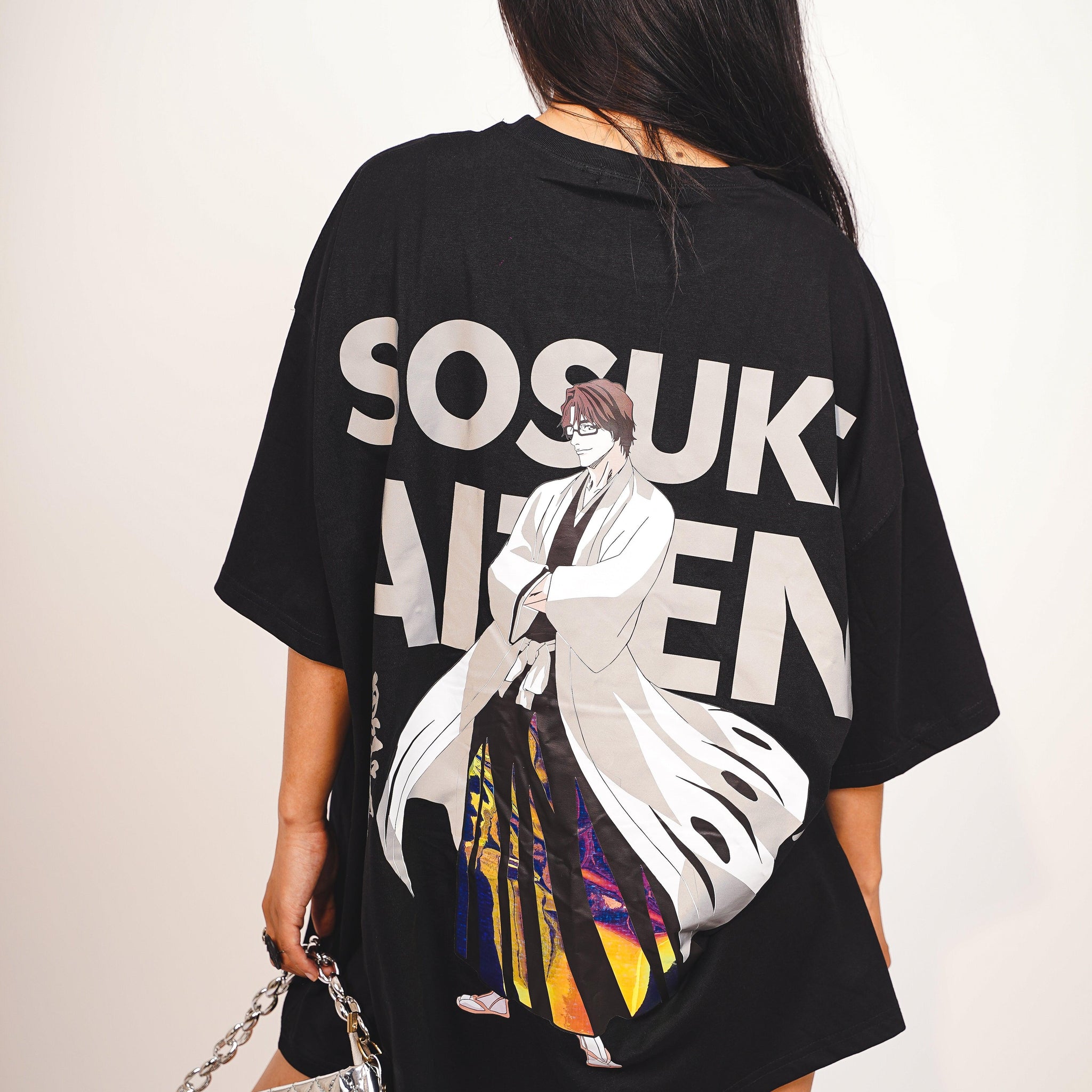 Sosuke Aizen (Reflective) : Bleach Drop:Sleeved  Tee For Men and Women