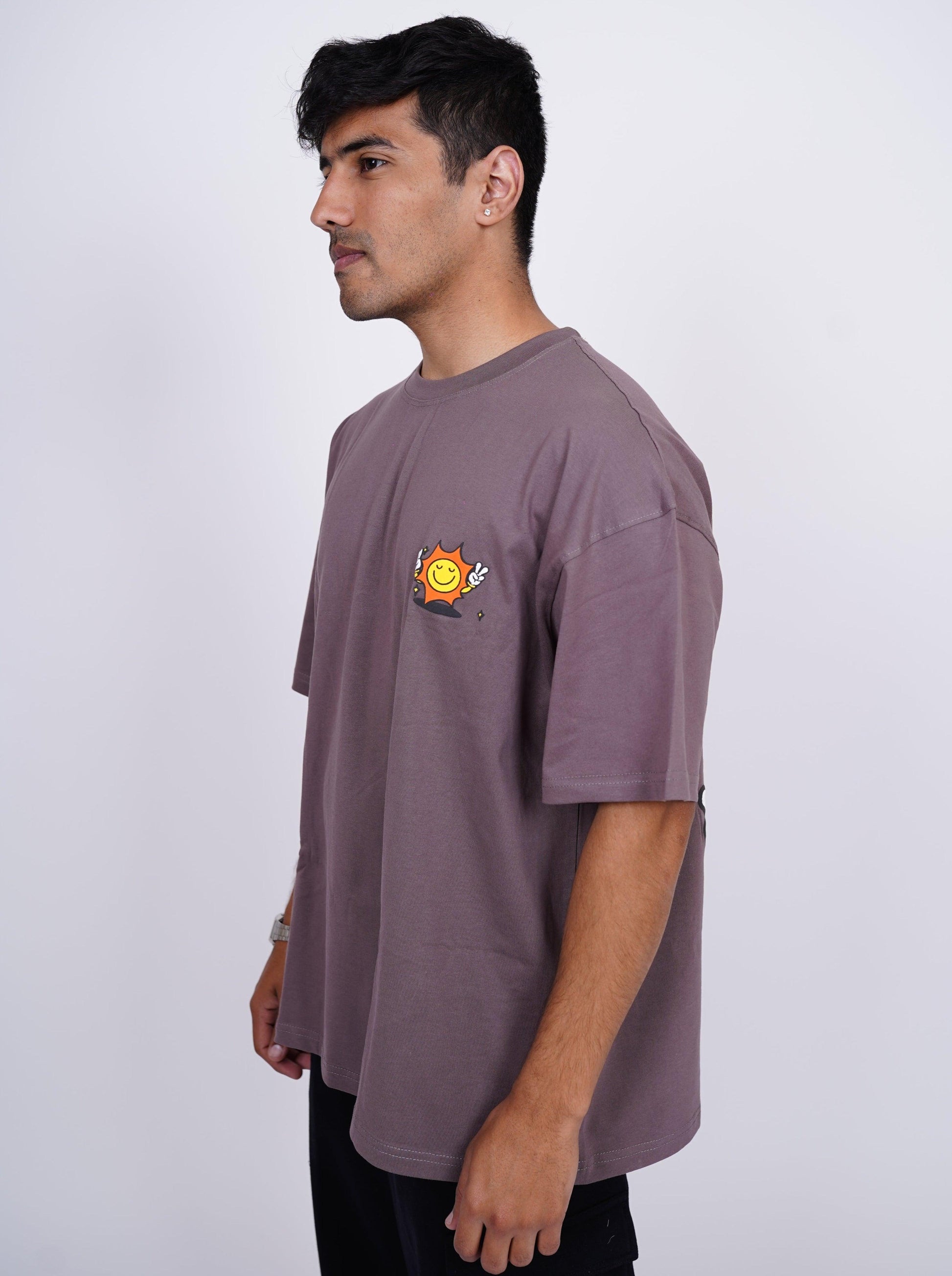 Stay Sunny - Drop-Sleeved Tee (T-shirt) For Men - BurgerBae