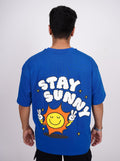 Stay Sunny - Drop-Sleeved Tee (T-shirt) For Men - BurgerBae