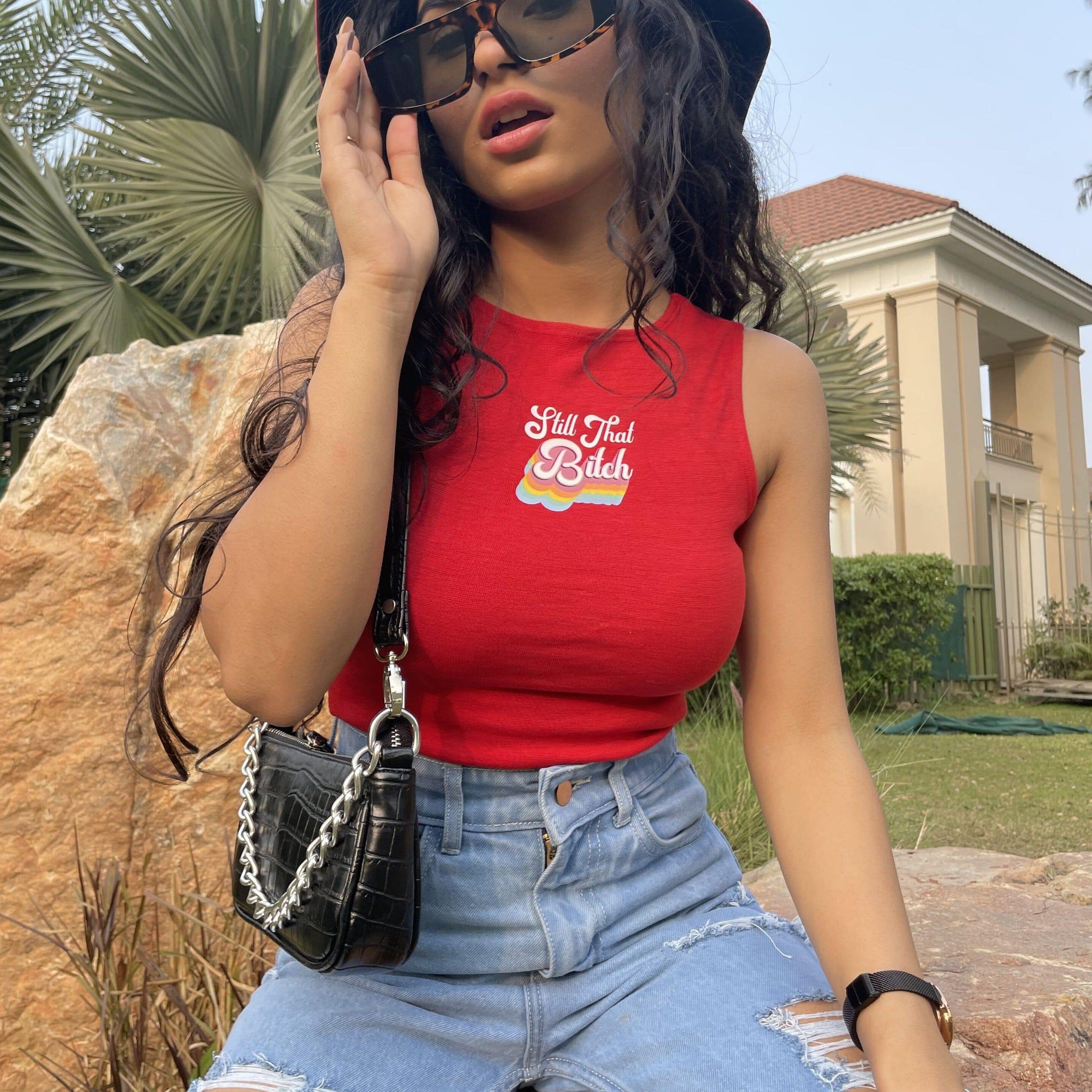 Still That Bitch : Burge Bae Sleeveless Rachel Tank For Women
