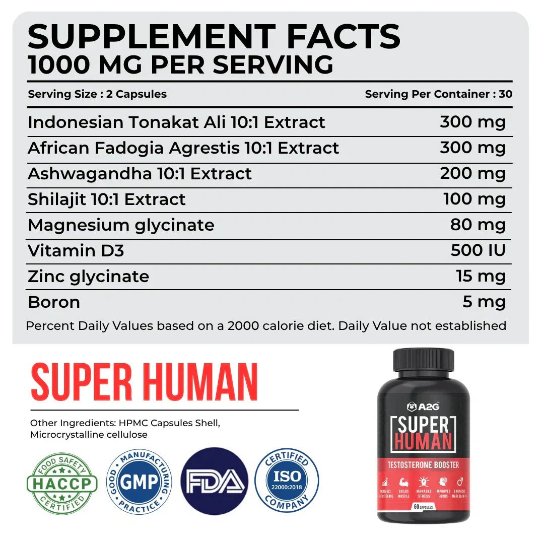 Superhuman X Turkesterone Pro Combo - A2G Lifestyle