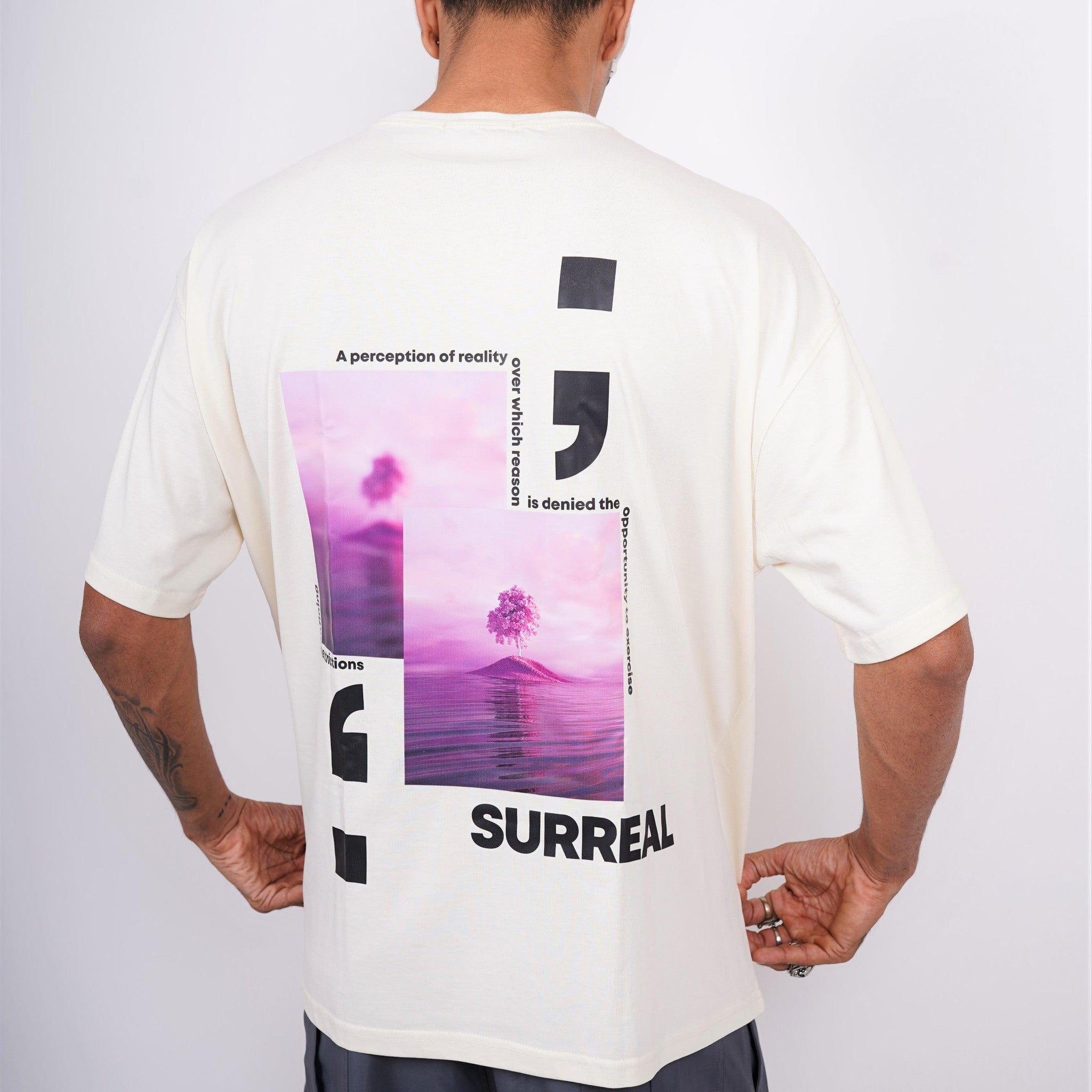 Surreal : Constancy Round Neck Drop Sleeved  Tee For Men and Women