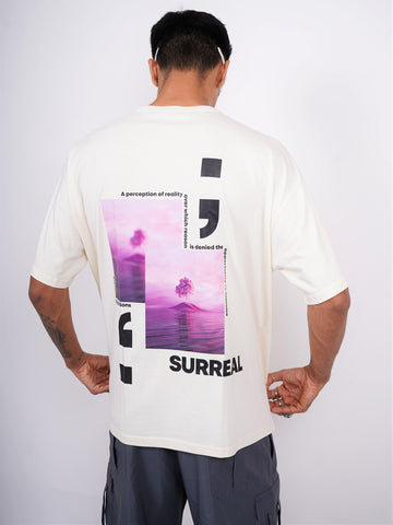 Surreal : Constancy Round Neck Drop Sleeved  Tee For Men and Women