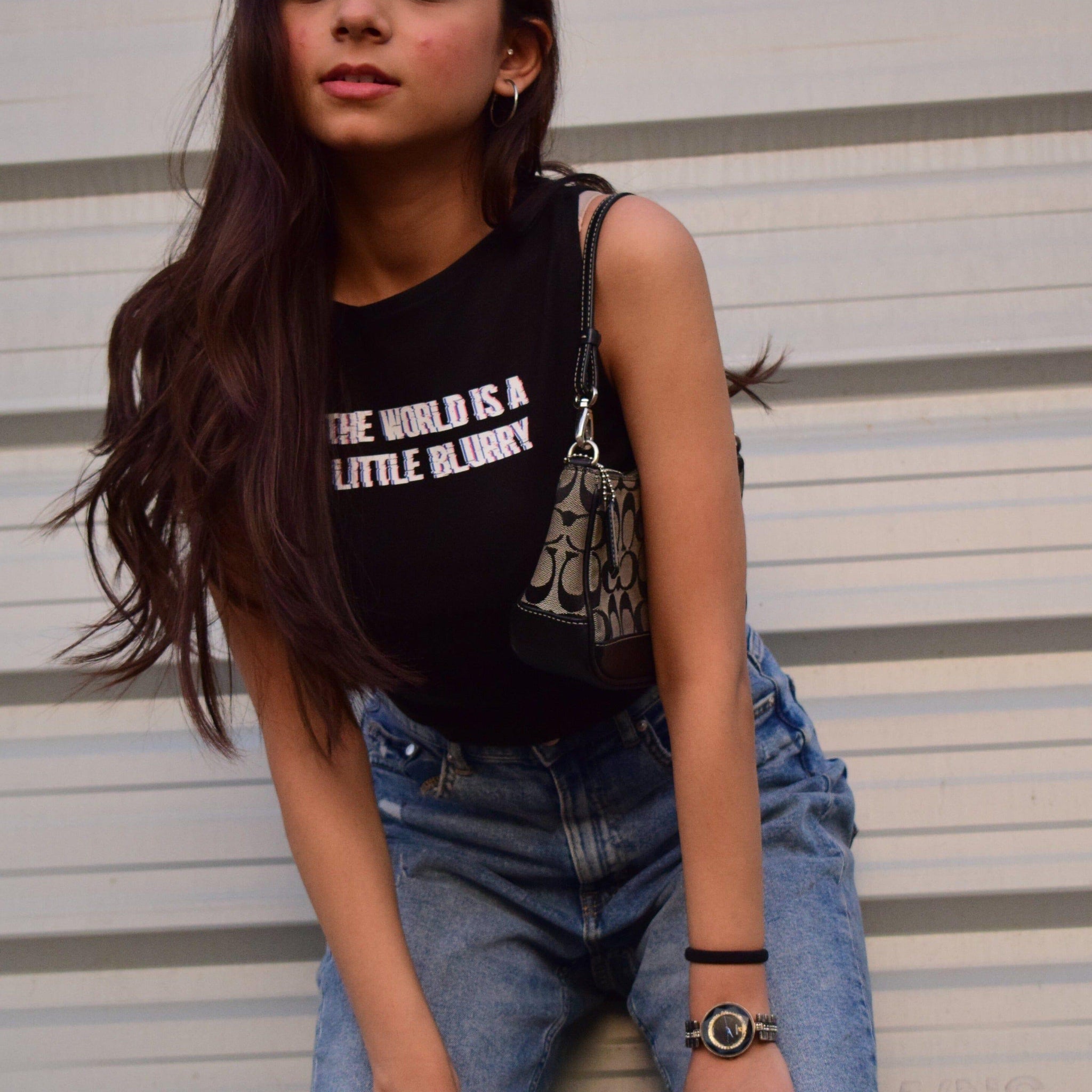 The World Is A Little Blurry : Rachel Tank For Women