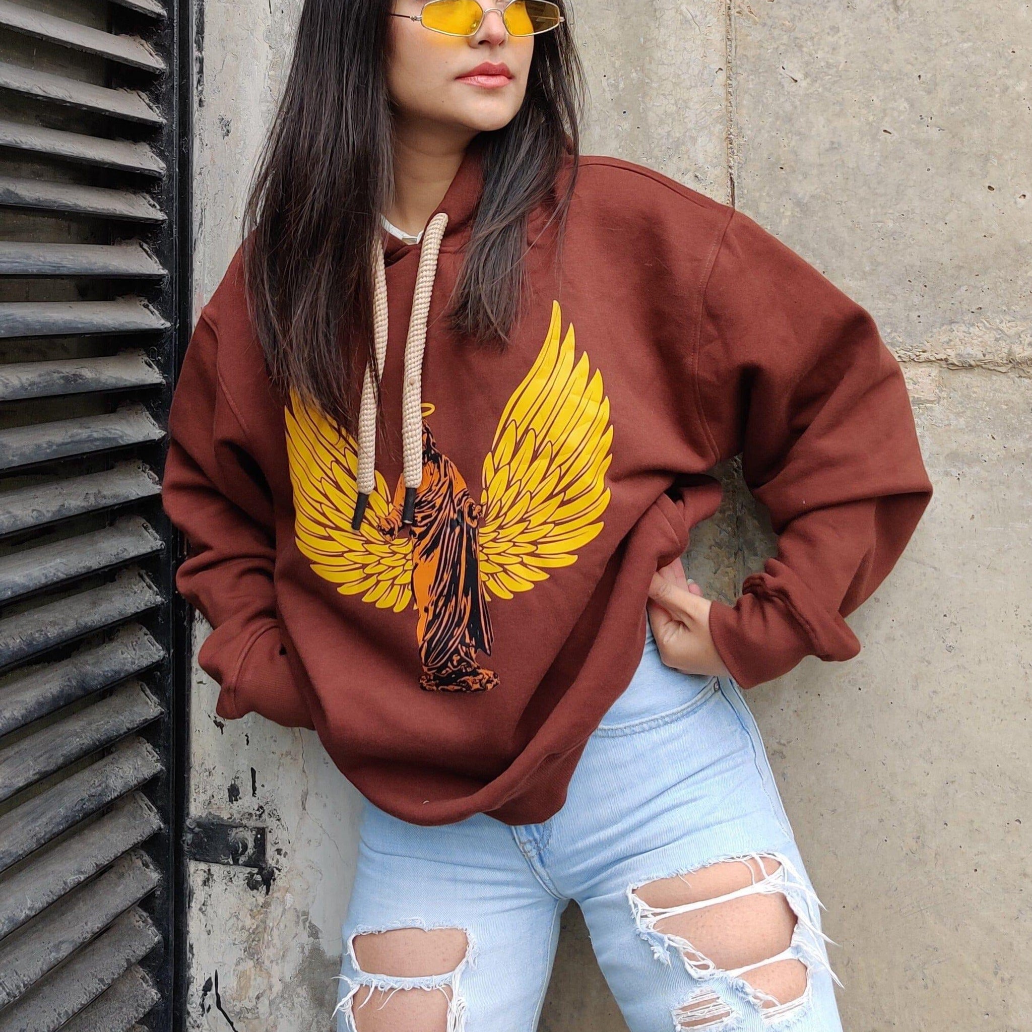 Travis Scott Stop Trying To Be God : Heavyweight Baggy Hoodie For Women