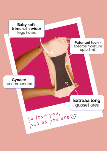 3 Pack - Black Absorbent Boyshorts