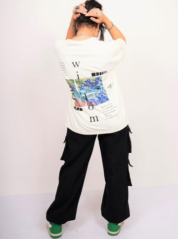 Van Gogh Collection: Irises Drop:Sleeved Tee For Men and Women