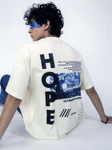 Van Gogh Collection : Starry Night Drop:Sleeved Tee For Men and Women