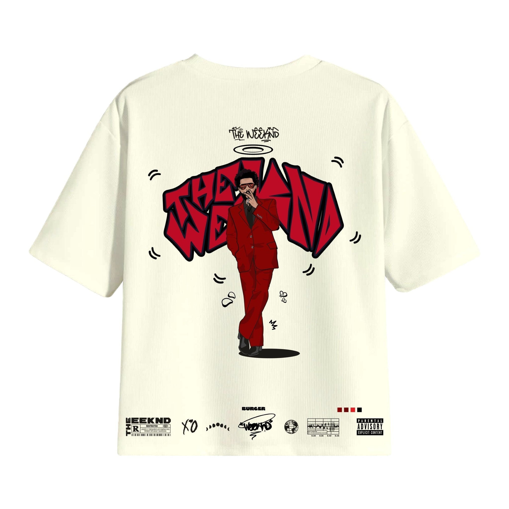 The Weeknd Cartoon art Drop Sleeved Tee for Men and Women