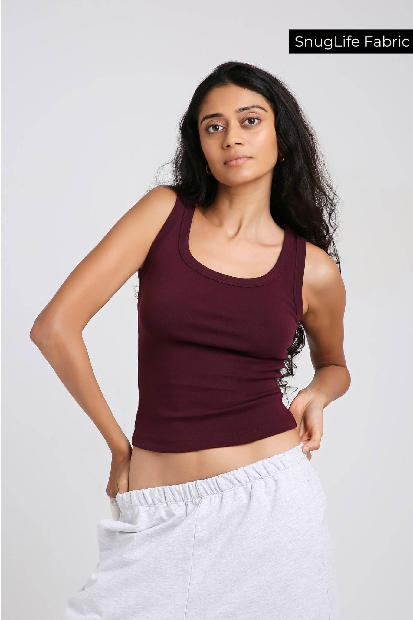 What's The Scoop Tee in Grape Vine