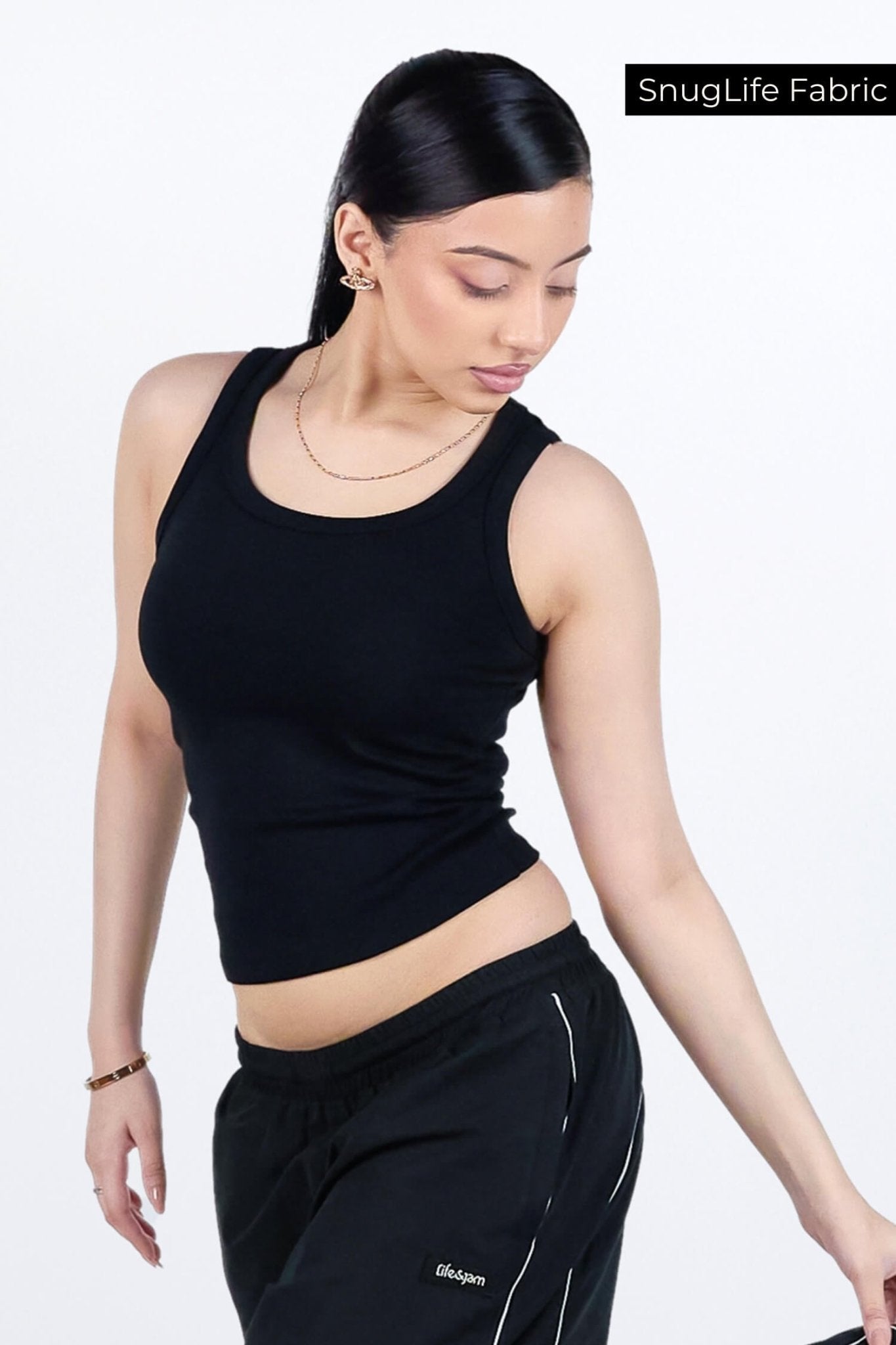 What's The Scoop Tee in True Black
