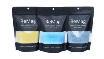 ReMag Magnesium Bath Salt (Epsom Salt) with Himalayan Pink Salt – Muscle Pain Relief, Stress Relief, Foot Soak, Post-Workout Recovery for Athletes & Everyday Wellness, Detox & Relaxation Soak